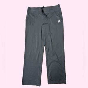 Grey Fila Straight Leg Athletic Pants